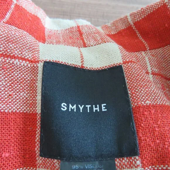 SMYTHE Patch Pocket Birkin Blazer in Rust Spring Tweed - Women's Size US 6 - Picture 15 of 16